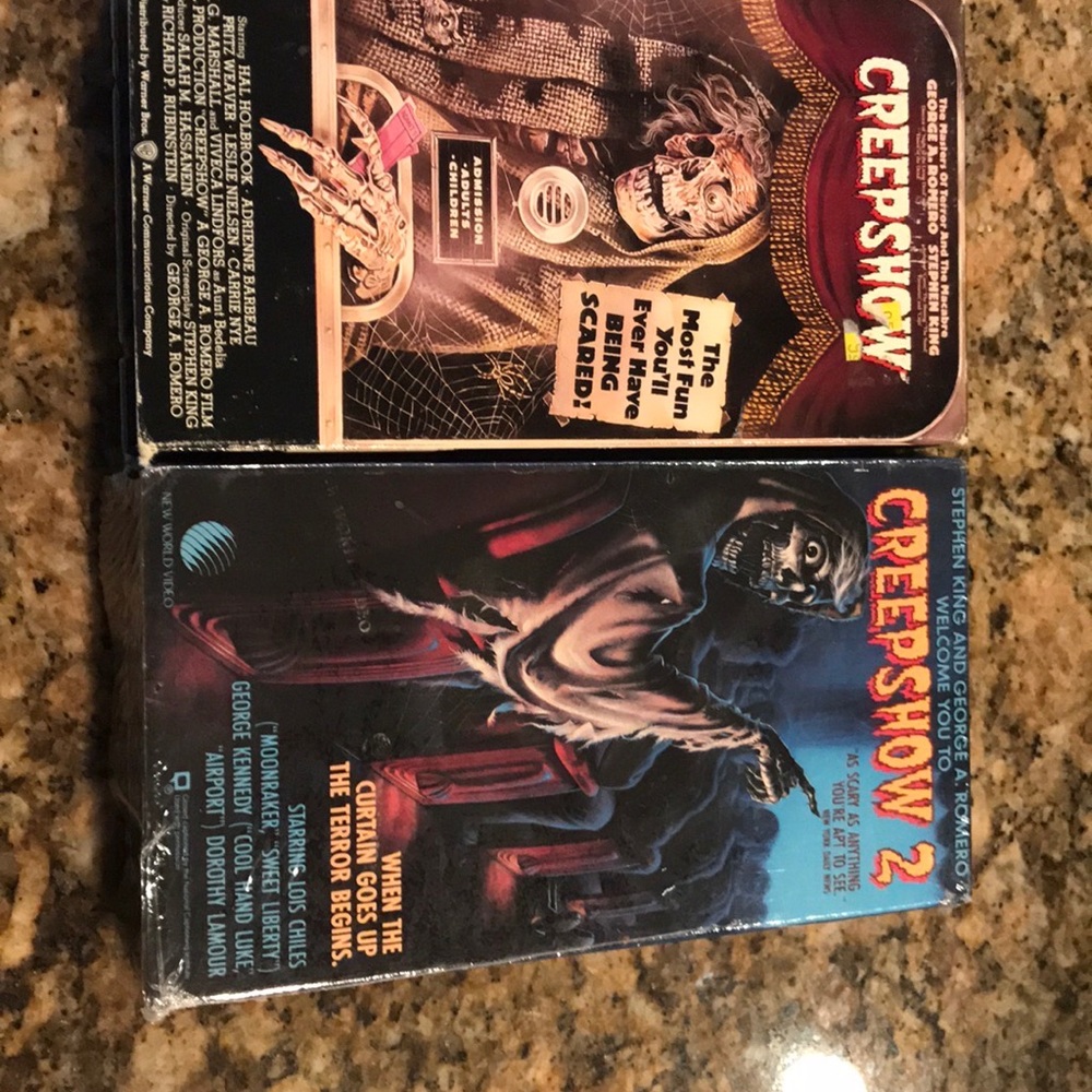 Creepshow and Creepshow 2 VHS Lot